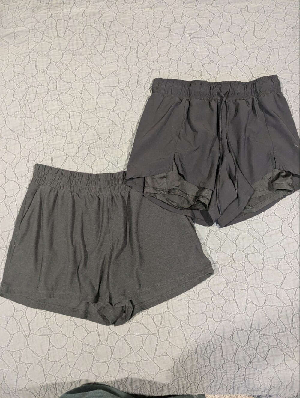 Two Pairs of Shorts (dark athletic/casual)